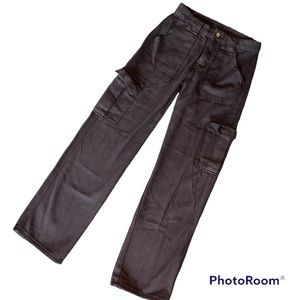 Black Cargo Jeans